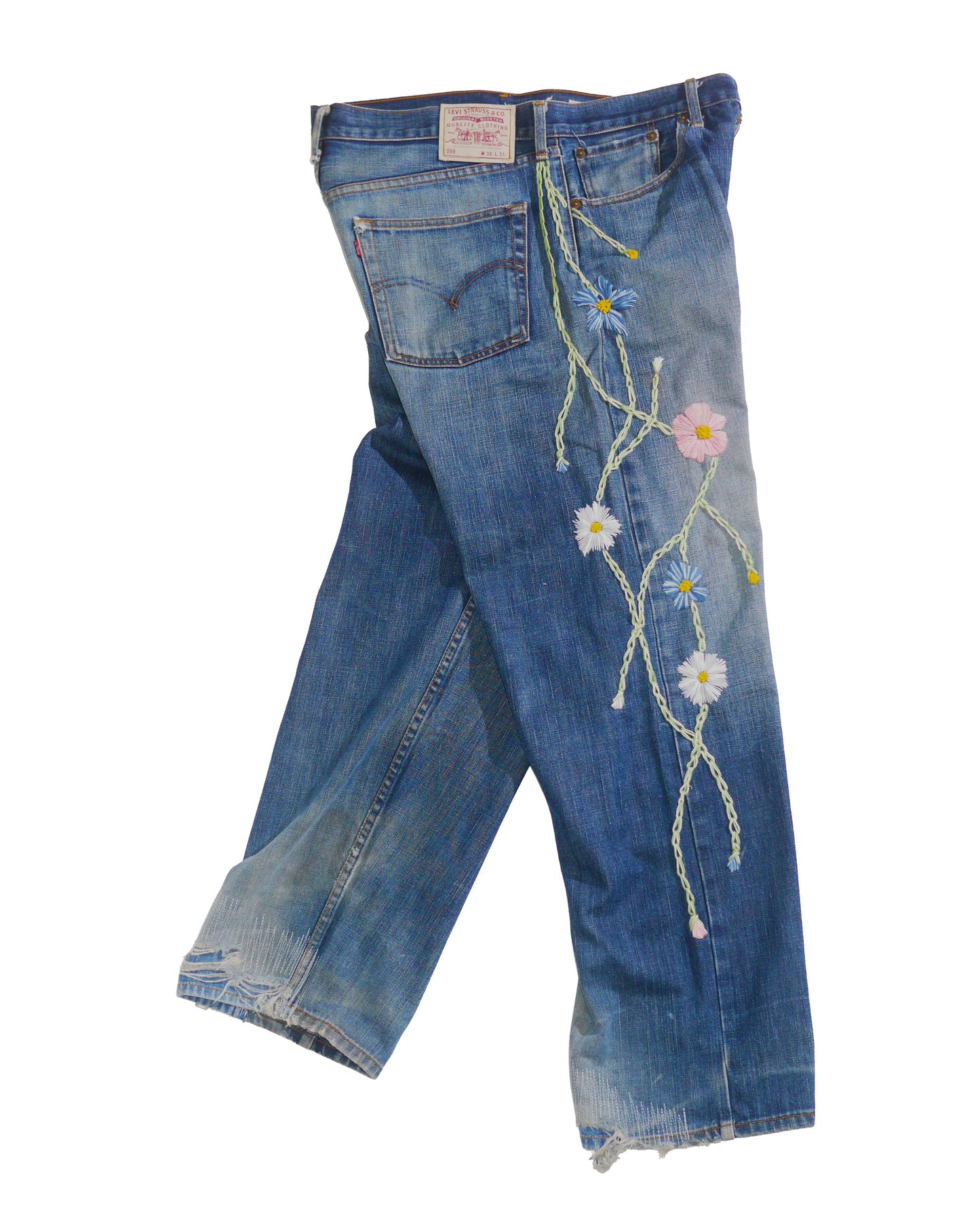 Flower Line Pants